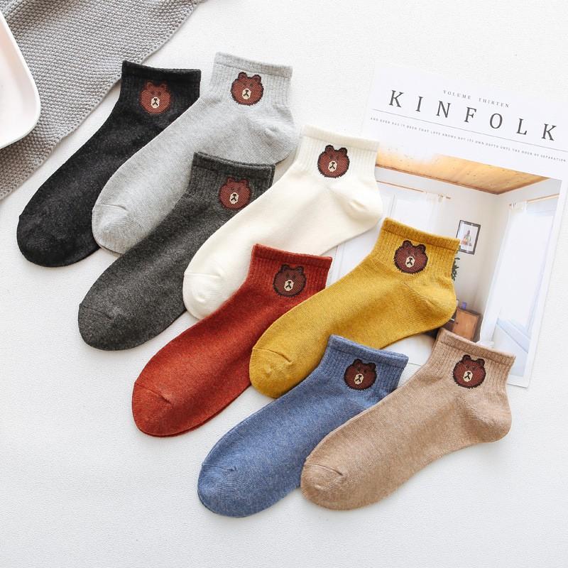 Set 5 đôi tất Gấu cổ ngắn