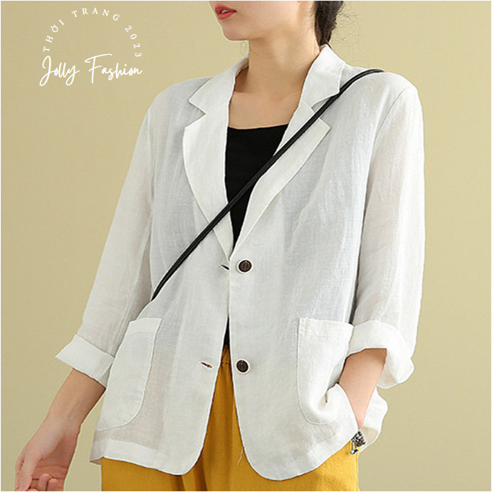 Áo blazer nữ - Áo vest khoác ngoài dài tay hàng 1 lớp SP11