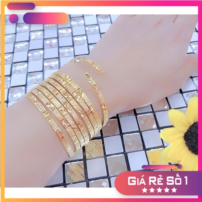 Bộ ximen 4li, khóa lưỡi gà mạ vàng 18k giống thật 99,9% bộ 7 vòng ximen khóa gài như vàng thật cao cấp