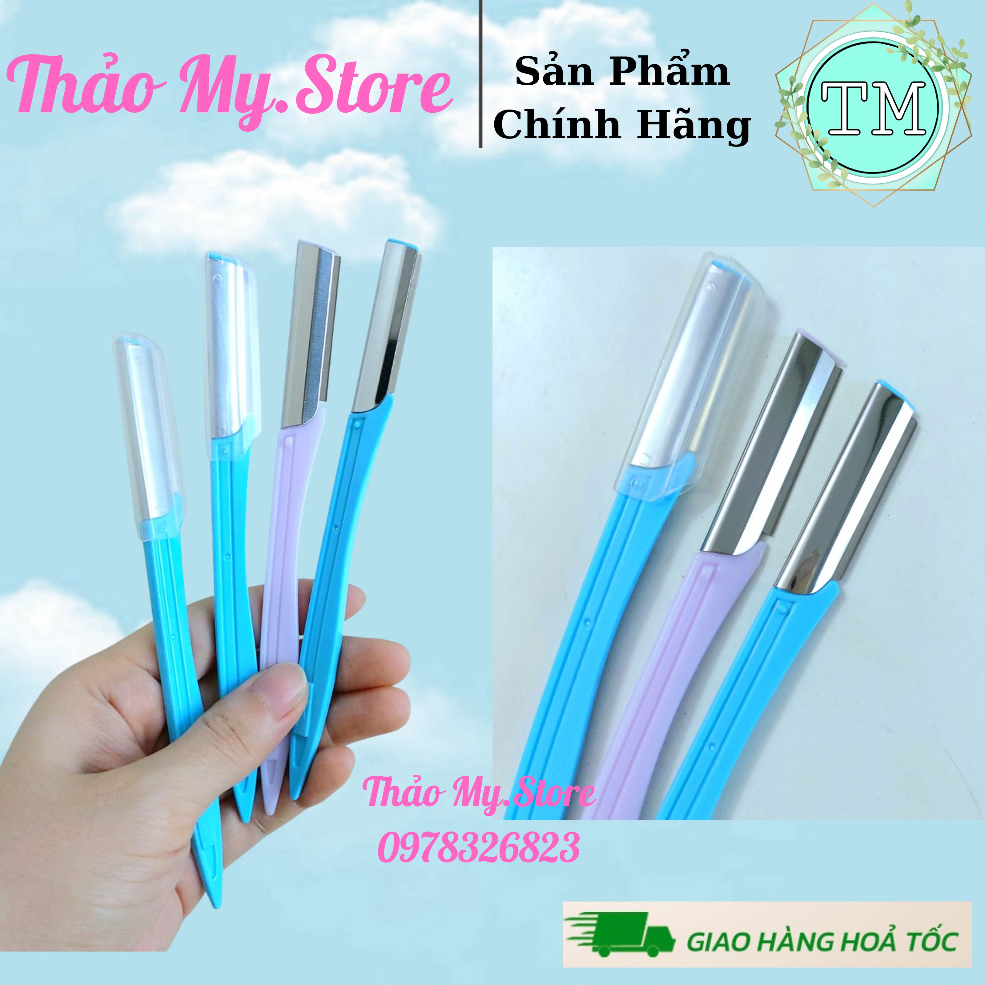 Dao cạo lông mày- tỉa lông mày cạo râu, cạo lông mặt sạch, tiện lợi