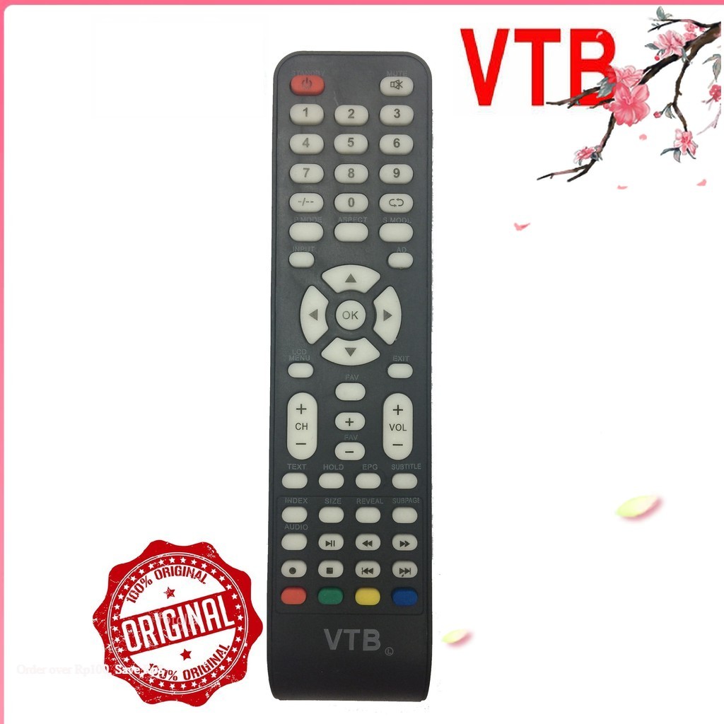 Remote điều khiển tivi vtb mẫu 1