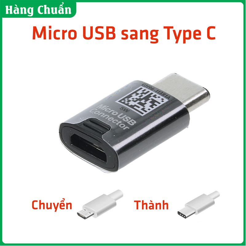 Hàng Chuẩn - Đầu Hub chuyển đổi Jack cắm Micro USB sang Type C chính hãng Samsung - Micro USB to Type C Hub converter