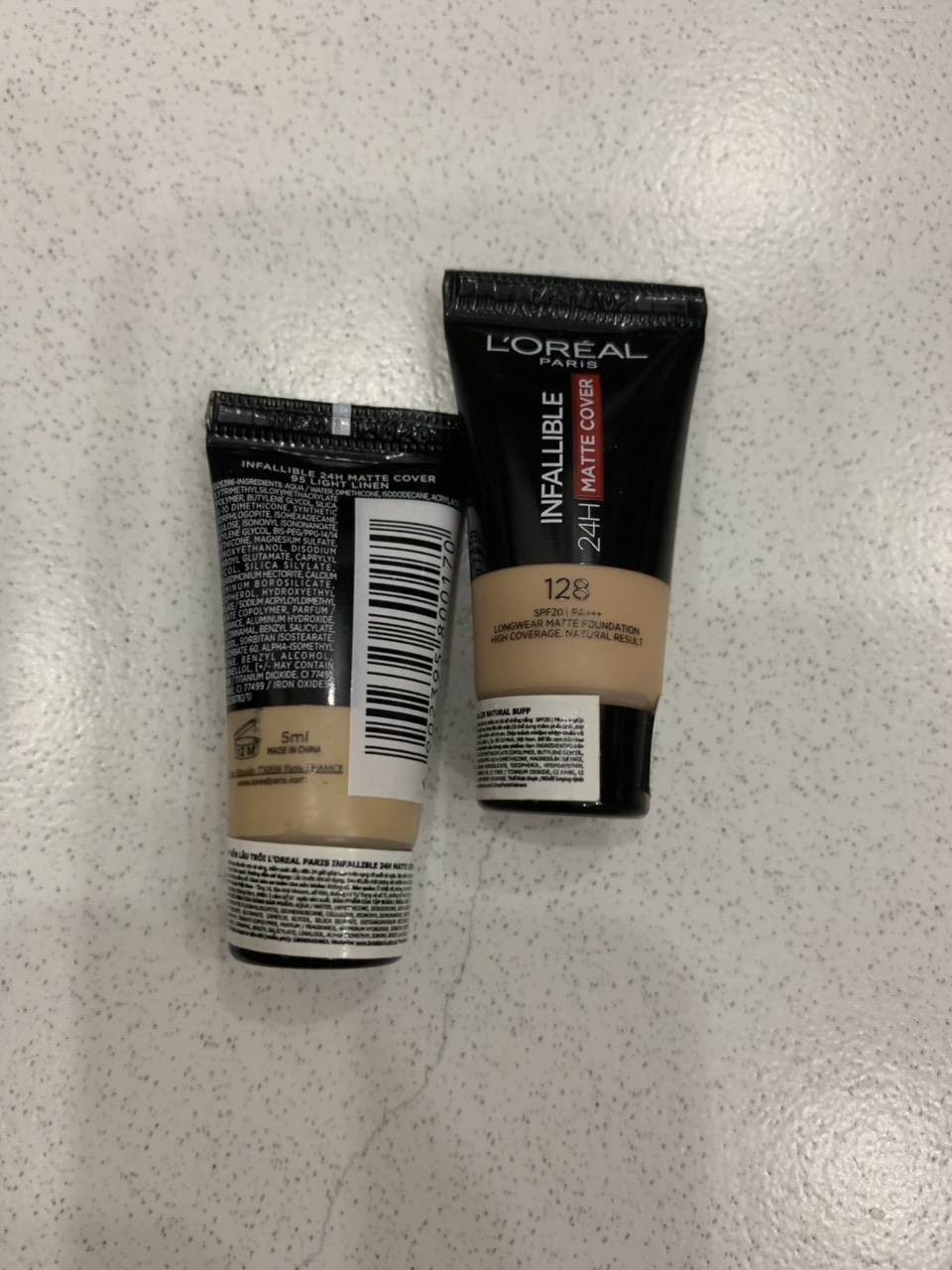 Combo 2 tuyp kem nền Loreal Infallable 5ml/tuyp