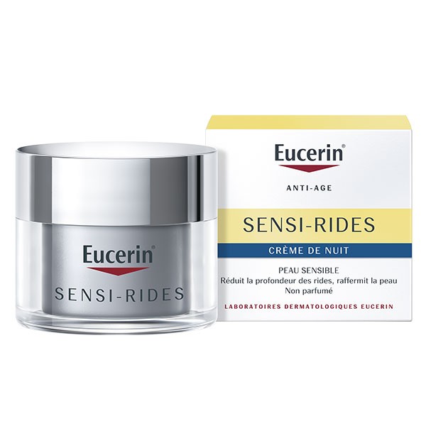 Kem dưỡng ẩm chống lão hóa, làm đầy nếp nhăn Eucerin Sensi-Rides Night Cream 50ml