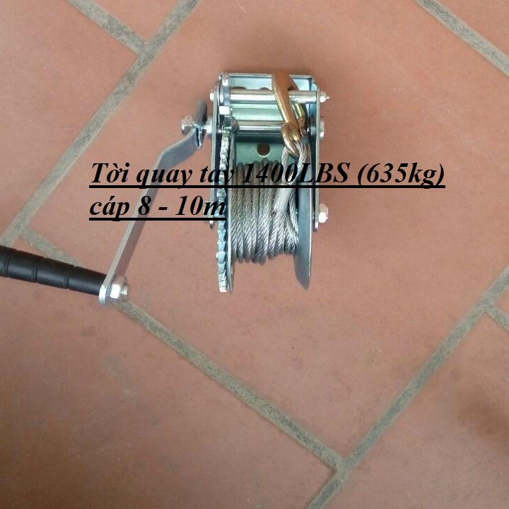 Tời quay tay 1400LBS tải trọng 655kg
