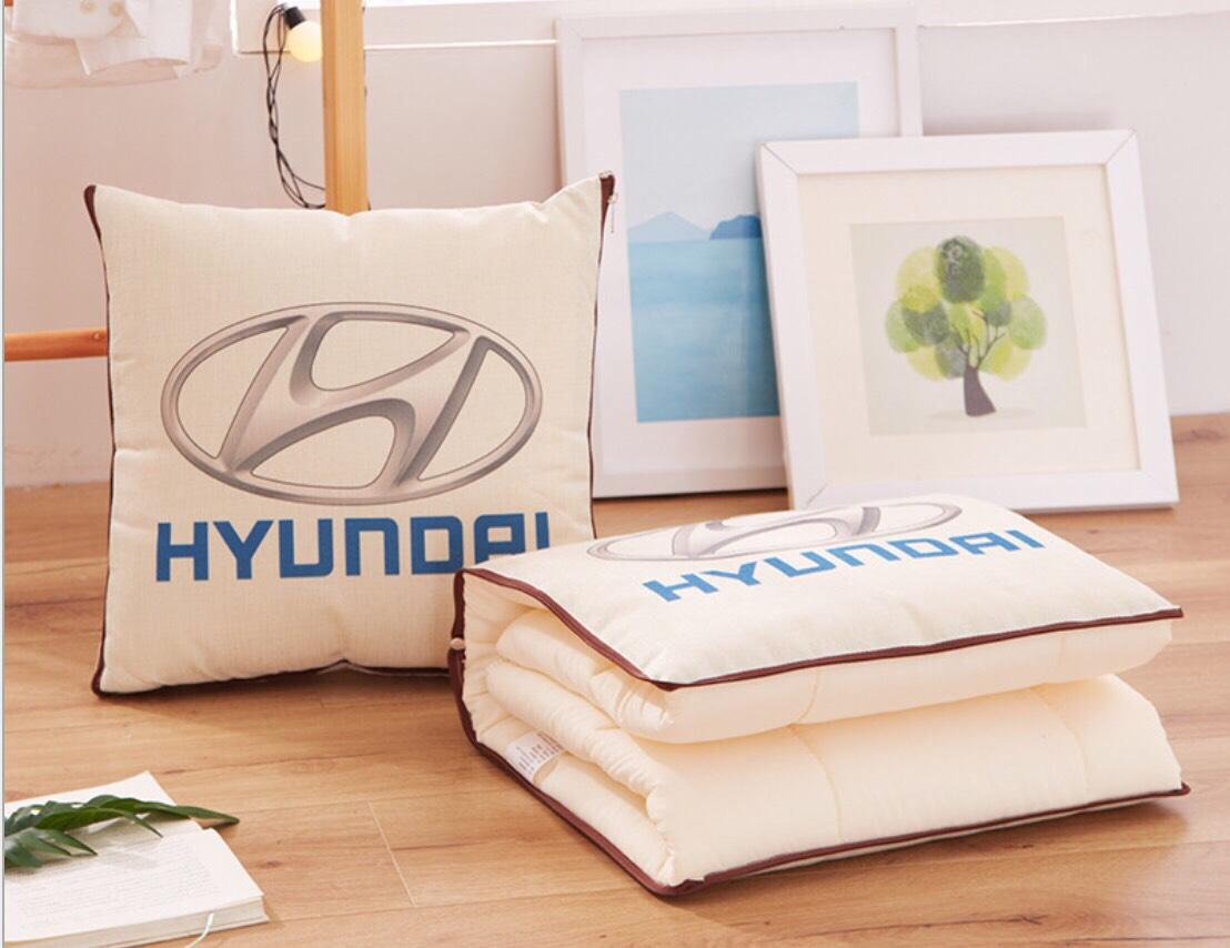 Gối + Chăn Đa Năng 2in1 Dành cho Xe Hơi ( hãng HYUNDAI)