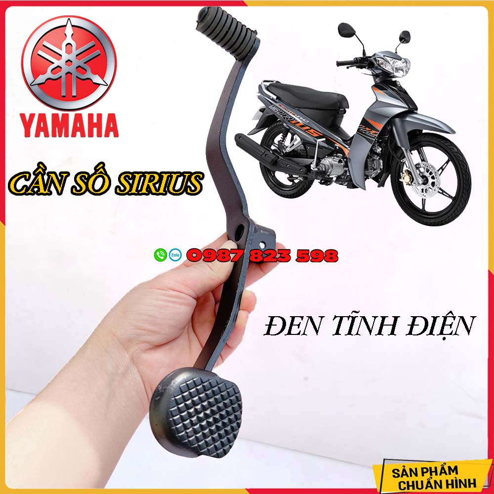 Cần số sirius titan, đen tĩnh điện, inox trắng - cần số sirius xăng cơ