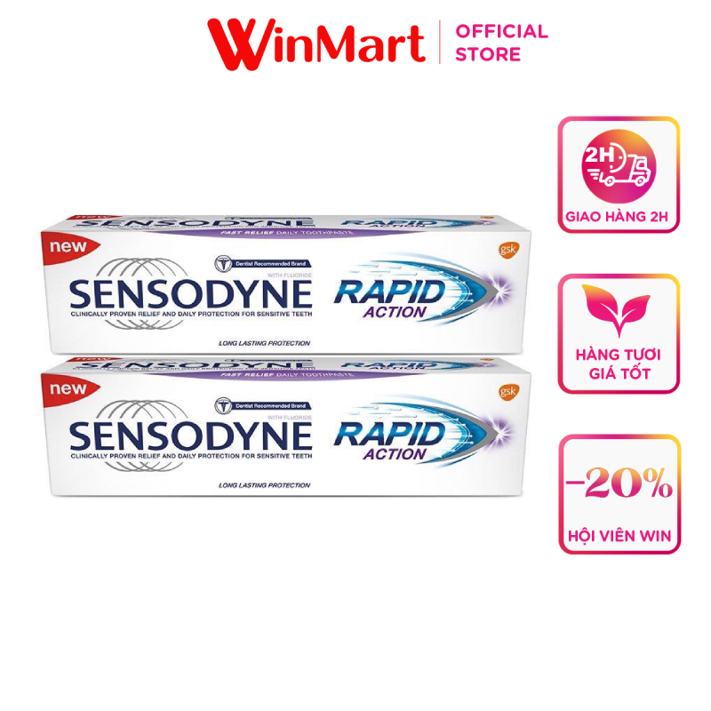 -Kem đánh răng Sensodyne bảo vệ răng ê buốt sáng răng 100g