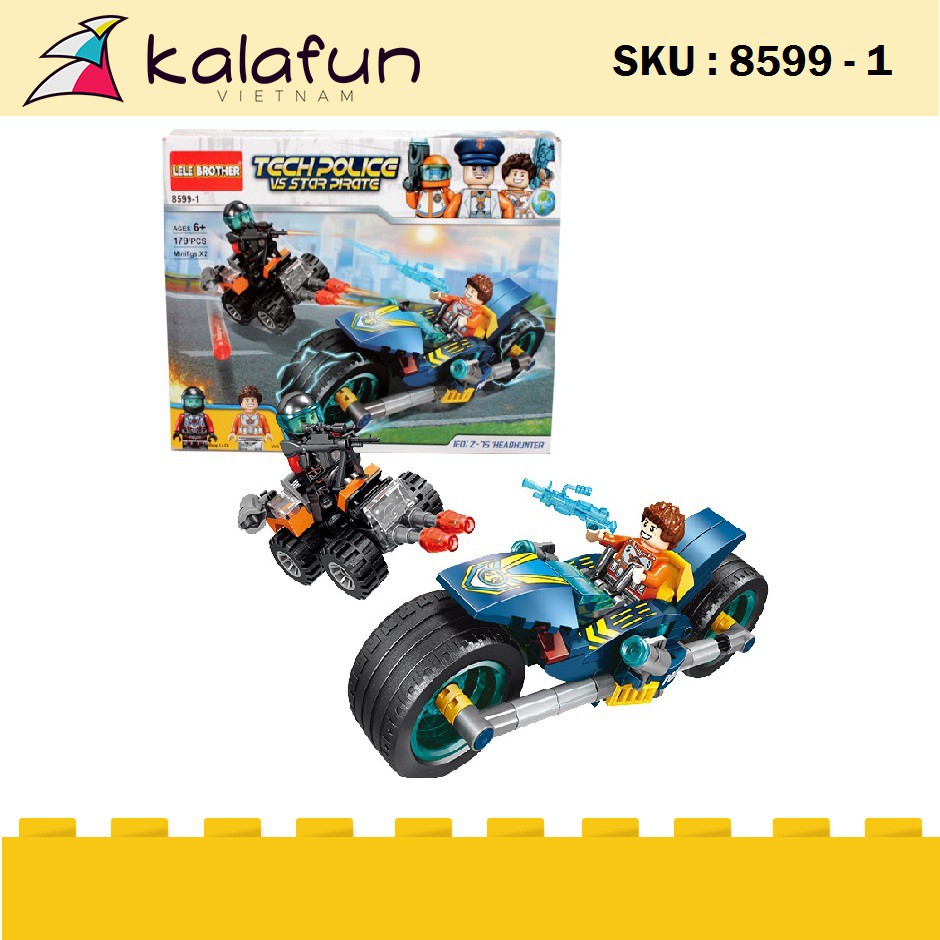 Đồ chơi lắp ráp lego giá rẻ lego city ninjago le gô xếp hình đội cảnh sát công nghệ đồ chơi trẻ em lego minecraf ABS Trò chơi truyền thống Xếp hình kích thích trí não Lele Brother 8599-1