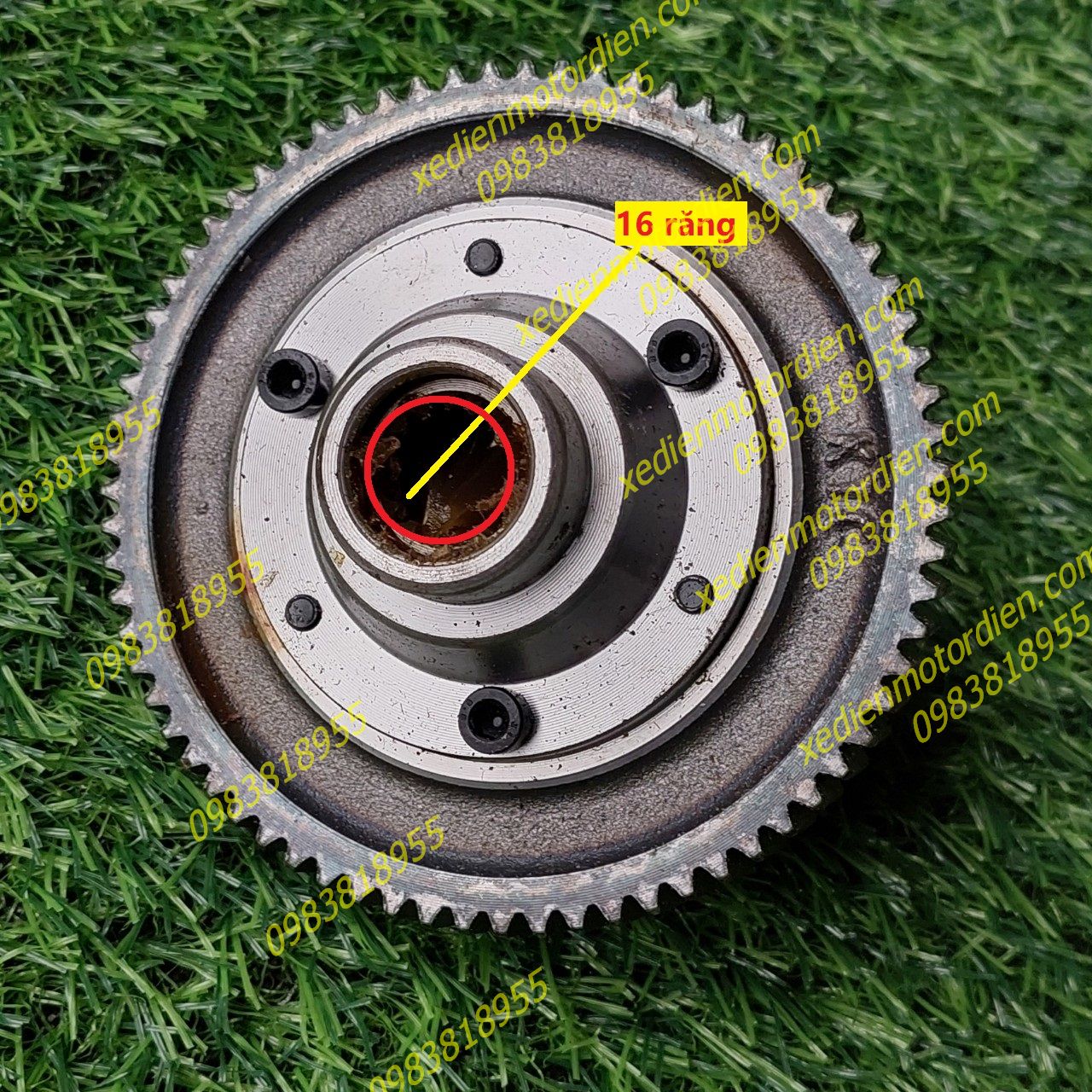 Vi sai mini trục 16 và 18 răng che xe hoặc thay thế cho các loại cầu xe điện bé visai