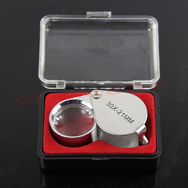 Kính lúp mini 30X - Kính lúp móc treo chìa khóa full box