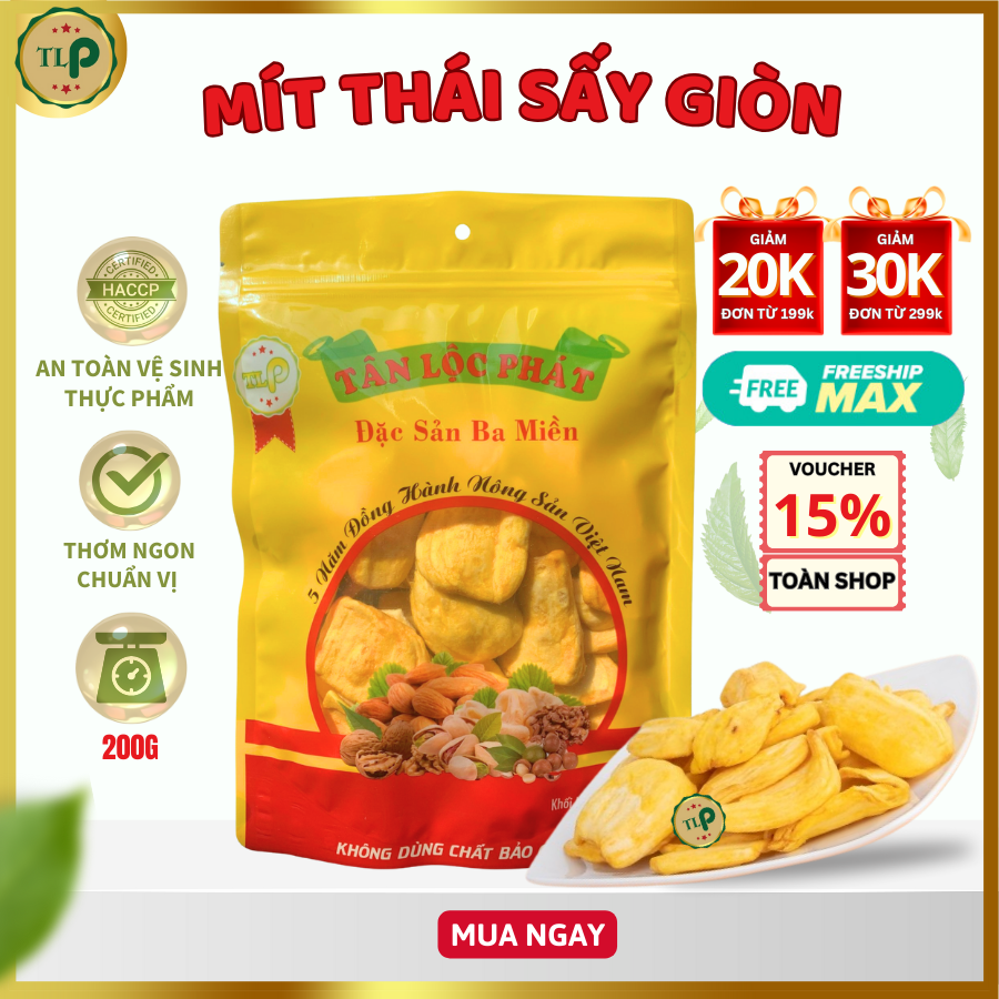 Mít thái sấy giòn tân lộc phát bịch 100g