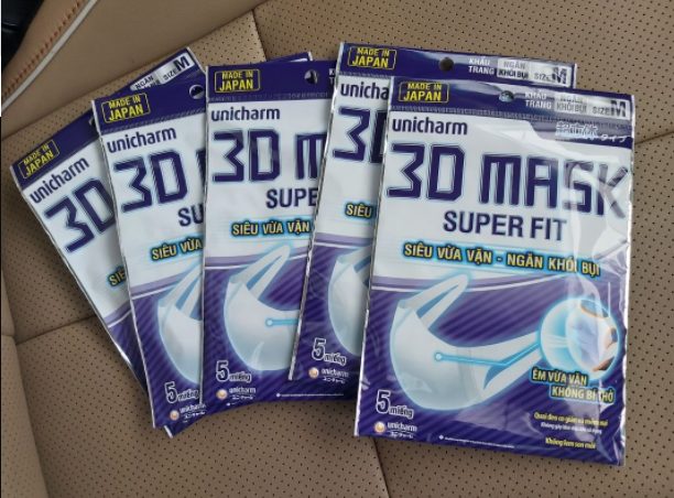 [HCM]5 GÓI (25 cái) UNICHARM 3D MASK - NGƯỜI LỚN