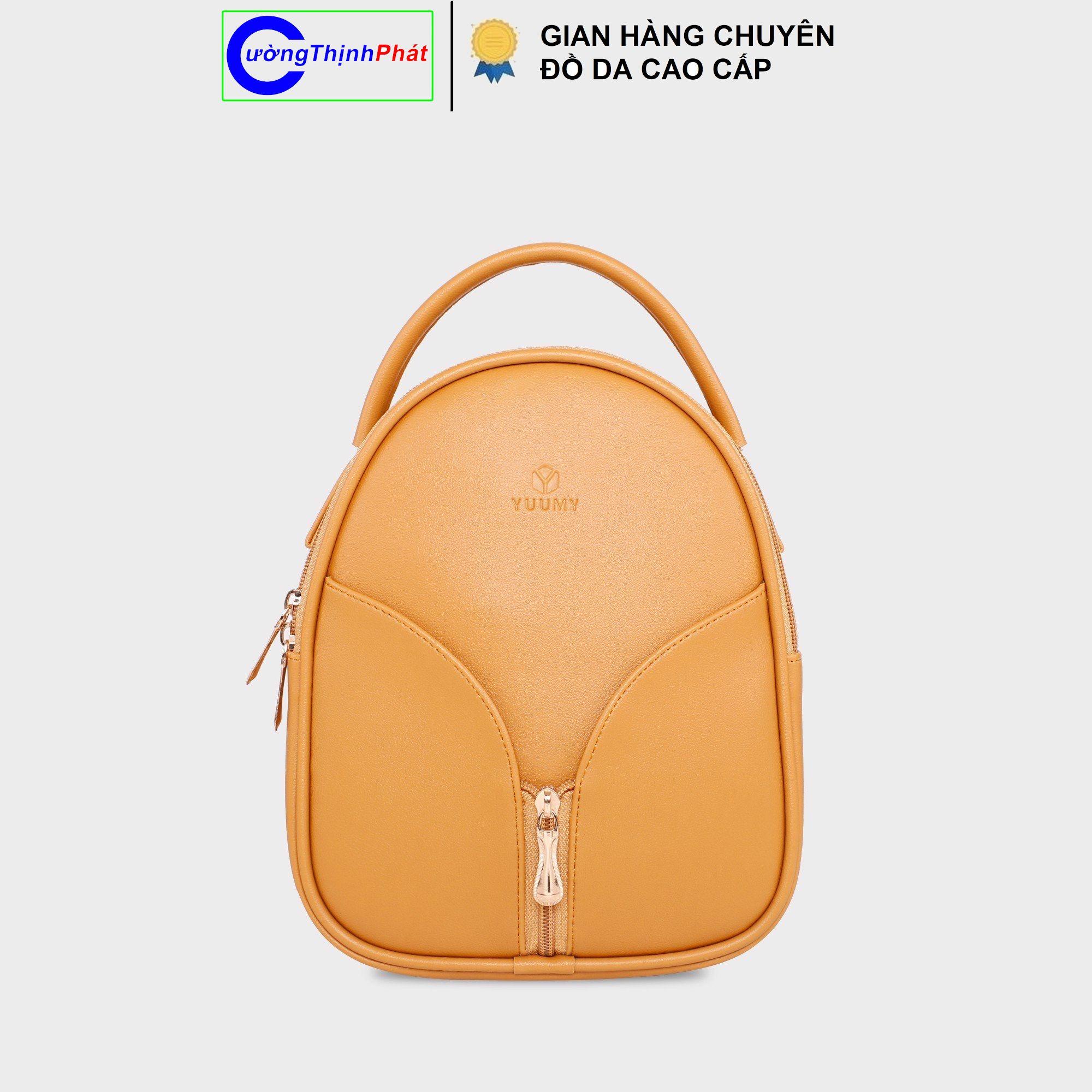 Balo nữ thời trang YUUMY BL023 nhỏ xinh da tổng hợp bền đẹp thiết kế thời trang hàn quốc hợp xu hướng kích thước 24x8x21cm Nhiều màu