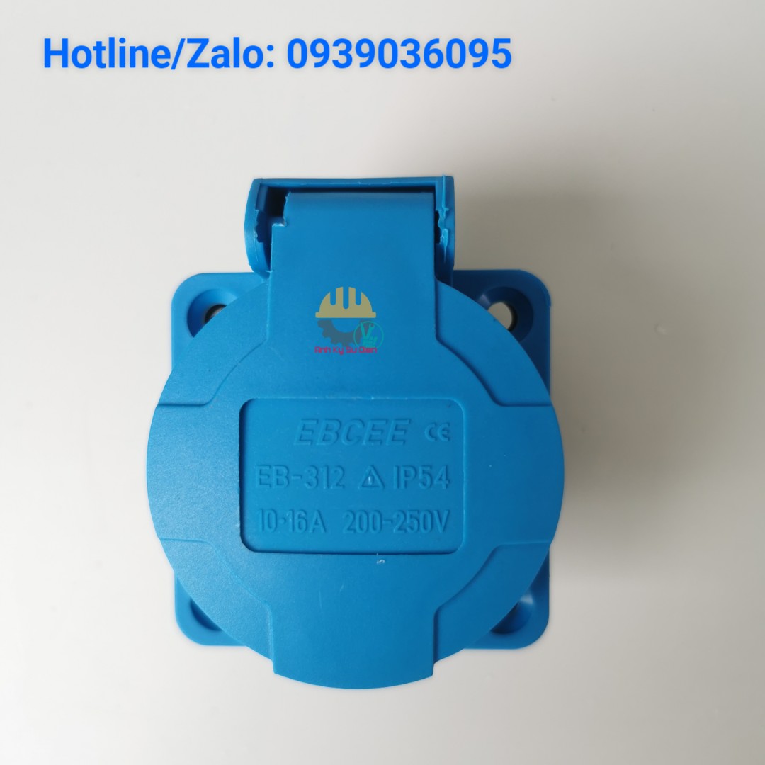 Ổ cắm điện công nghiệp 1 pha 16a 250v - ổ cắm điện đa năng - ổ cắm schuko chuẩn eu - ổ ốp tủ