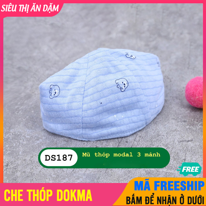 Che thóp dokma cho bé sơ sinh cao cấp mềm mịn thoáng mát, thấm hút mồ hôi tốt - che thóp trẻ sơ sinh, mũ cho bé sơ sinh, nón cho trẻ sơ sinh, che thóp cho bé, non, mu so sinh - che thop dokma - 8935309203383
