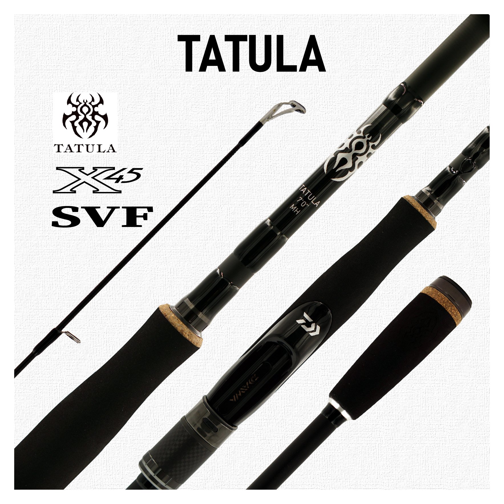 Cần câu lure máy đứng daiwa tatula - 2019 - cần 2 khúc