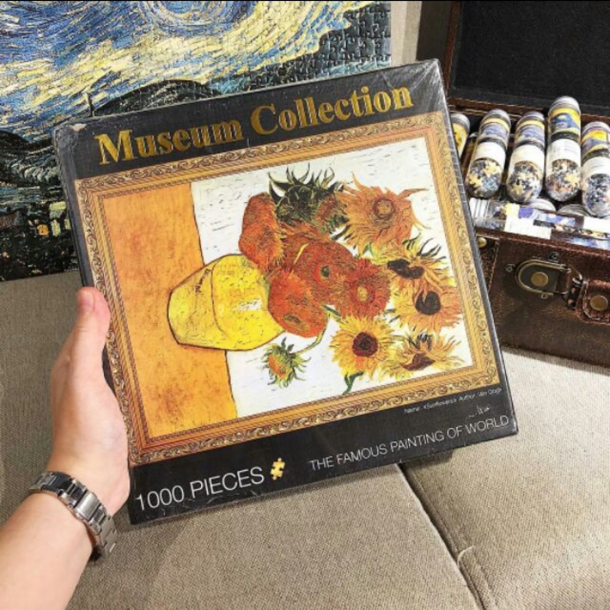 1000 piece puzzle Museum collection - bộ ghép hình 1000 miếng - bộ ghép hình 1000 mảnh Hoa hướng dương của Van Gogh
