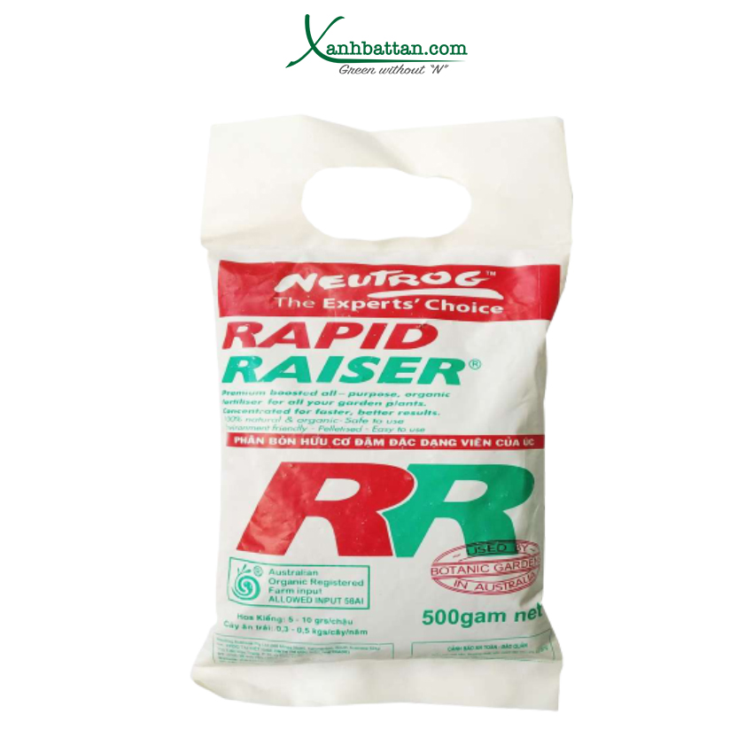 Phân hữu cơ rapid raiser nhập khẩu từ úc gói 500 gram