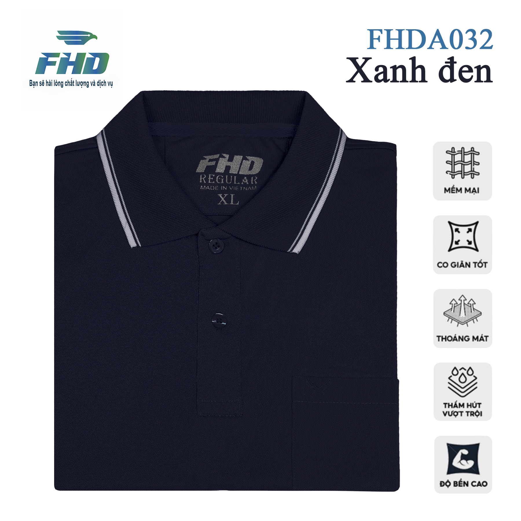 Men's Polo T-Shirt with Absorbent Pockets, Cool, Various Colors, Stretch Fabric, Available in Sizes for People Weighing 90kg with Big Belly Fhda032_2 - 1