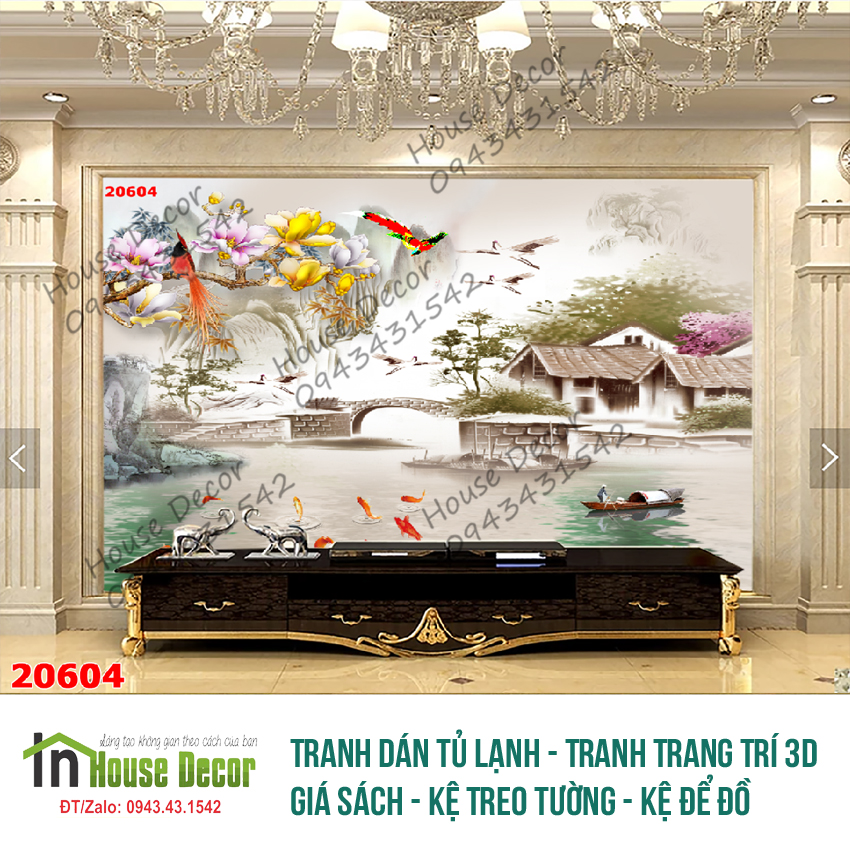 Tranh trang trí Sơn Thủy Hữu Tình Kích thước 150 x 100- Tranh trang trí, tranh treo tường, tranh treo phòng khách, tranh treo phòng ngủ, tranh treo tường 3D, tranh nghệ thuật, tranh phong thủy