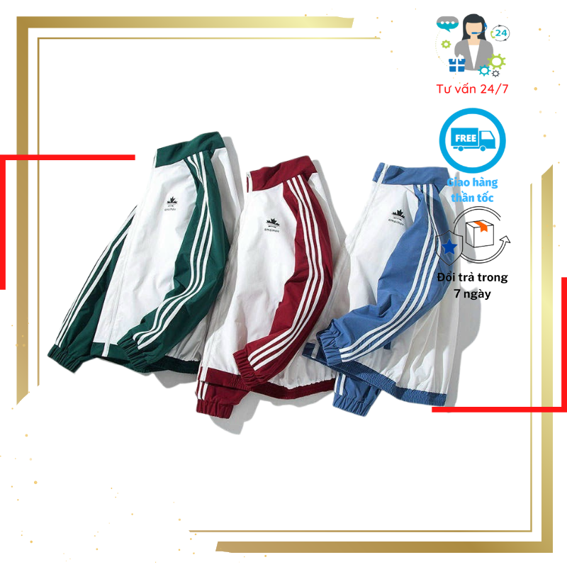 Áo khoác dù bomber unisex màu sắc trẻ trυng phong cách, Áo khoác gió bomber chất dù