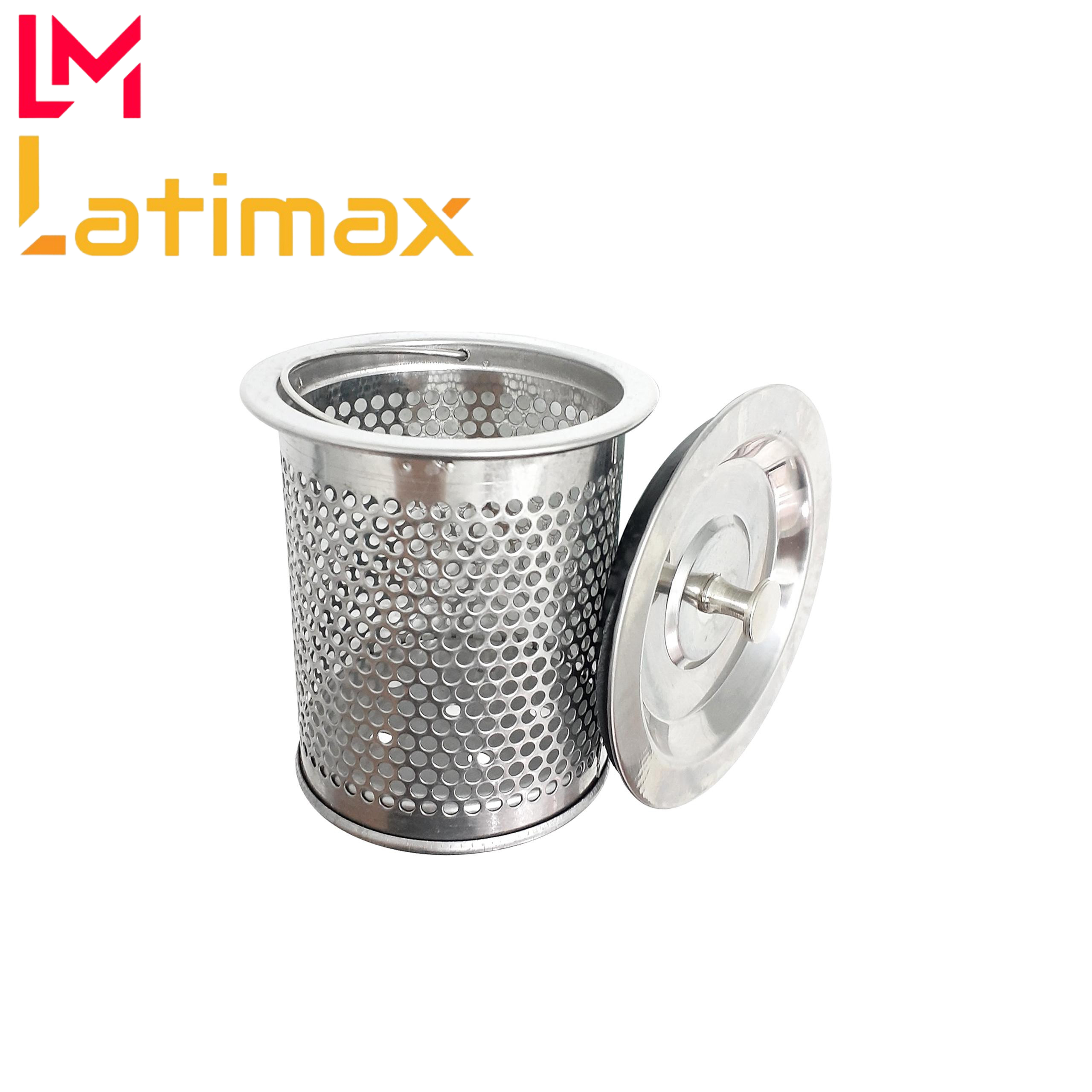 Combo nắp đậy và rổ lọc rác bồn rửa chén chống gỉ giúp chặn nước, lọc rác và chất thải hiệu quả, chống tắc bồn rửa chén bát