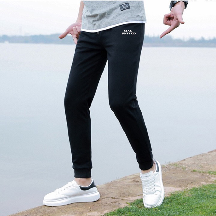 [Freeship] Quần thể thao MU có 02 túi kéo khoá vải thun da cá dày đẹp TNS1024