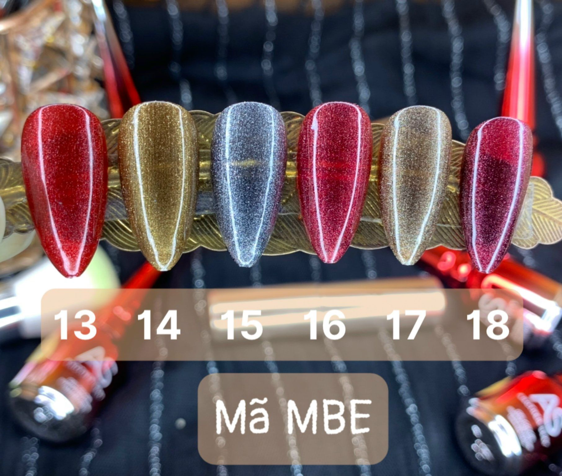 Sơn gel as chai đỏ mã mbe 15ml 13-18