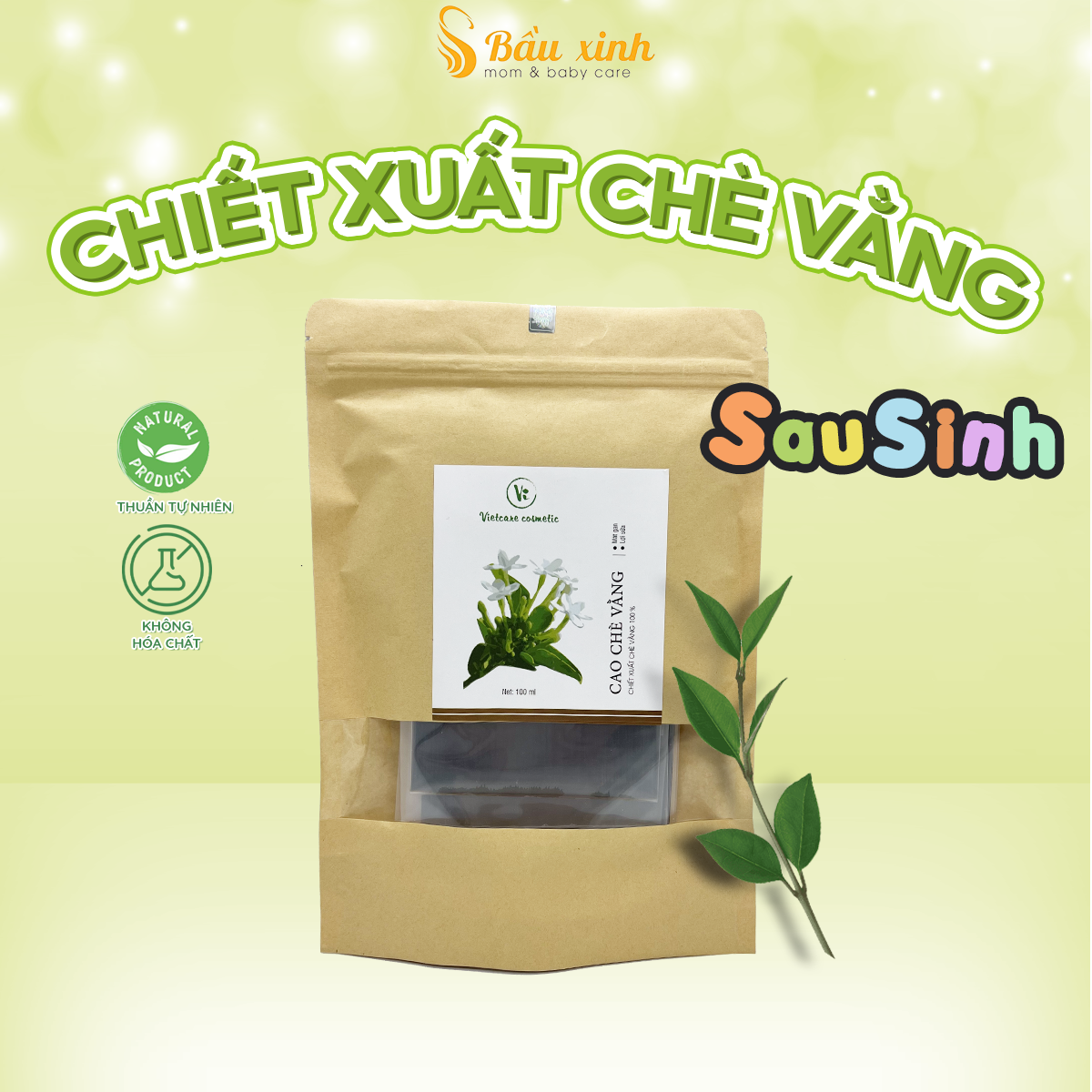 Cao chè vằng lợi sữa thương hiệu VietCare