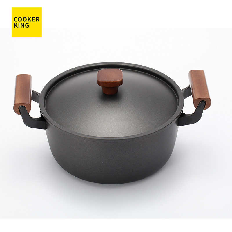 Nồi Thép Carbon Cooker King Fine Iron 24cm Không Tráng Phủ Chống Dính Tự Nhiên