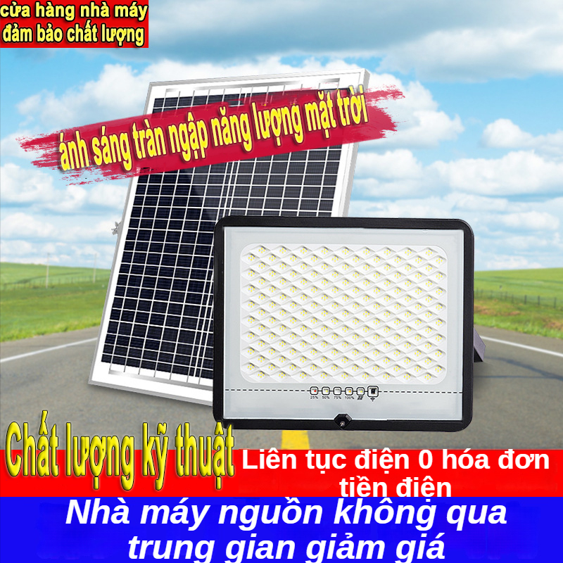 Đèn led năng lượng mặt trời đèn led siêu sáng den nang luong mat trời Ánh sáng sân vườn nhà hành lang cửa cảm biến ánh sáng thời gian ánh sáng LED năng lượng mặt trời siêu sáng 100W