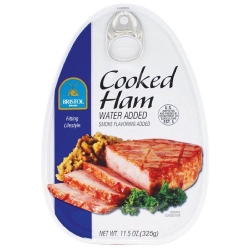 Thịt Hầm Nấu Chín Bristol Brand Cooked Ham 325g - Hà Lan