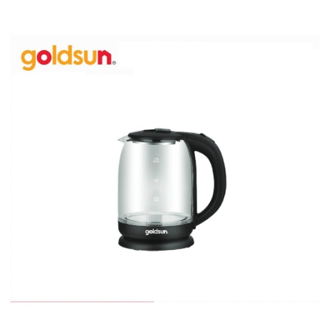 Ấm siêu tốc thủy tinh goldsun gkt2601g - dung tích 1.7l - công suất 1800w