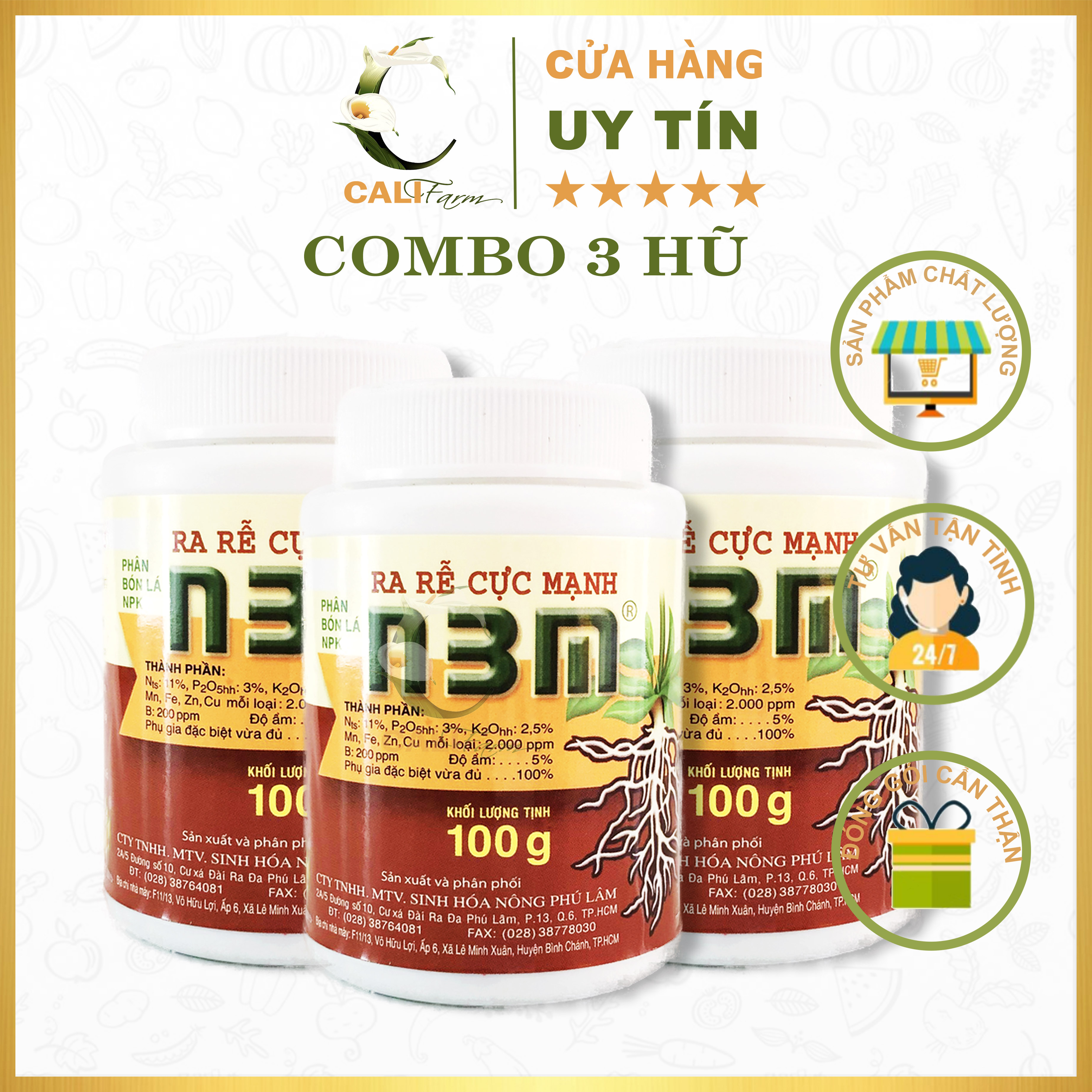 [Combo] Ra rễ cực mạnh N3M 100g x 3 hộp [sieutietkiem]