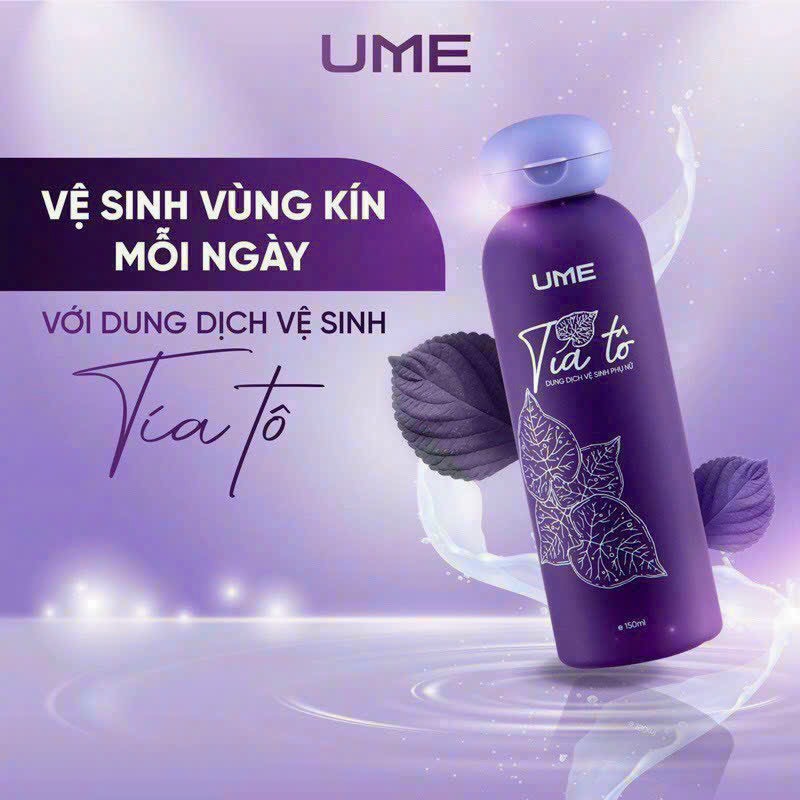 Dung dịch vệ sinh tía tô 150ml , ngăn mùi , nấm , ngứa , làm sạch hồng và se khít