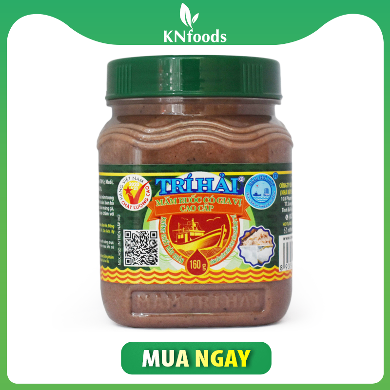 Mắm ruốc có gia vị cao cấp Trí Hải hũ 160g