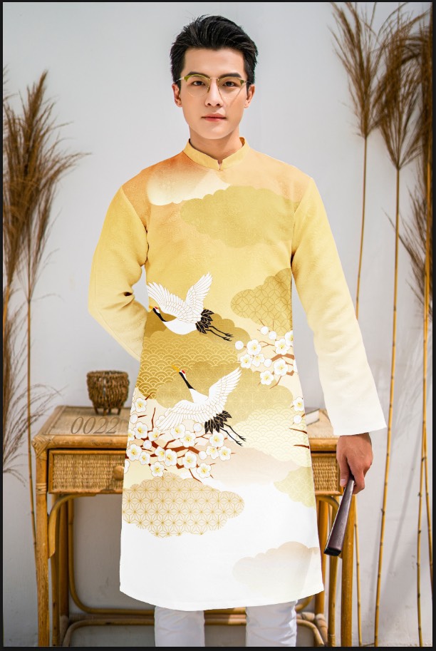 Áo Dài Cách Tân Nam Mẫu Mới 2023