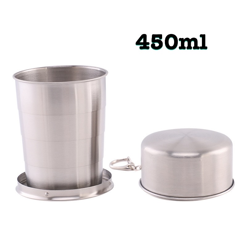 Ly cốc inox xếp gọn bỏ túi du lịch dã ngoại - MUÔN PHƯƠNG SHOP - 2