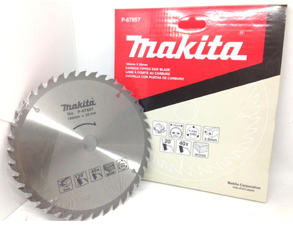 185x20mm lưỡi cắt gỗ 40 răng makita p-67957