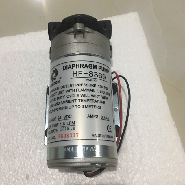 Bơm tăng áp hf 8369 máy lọc nước