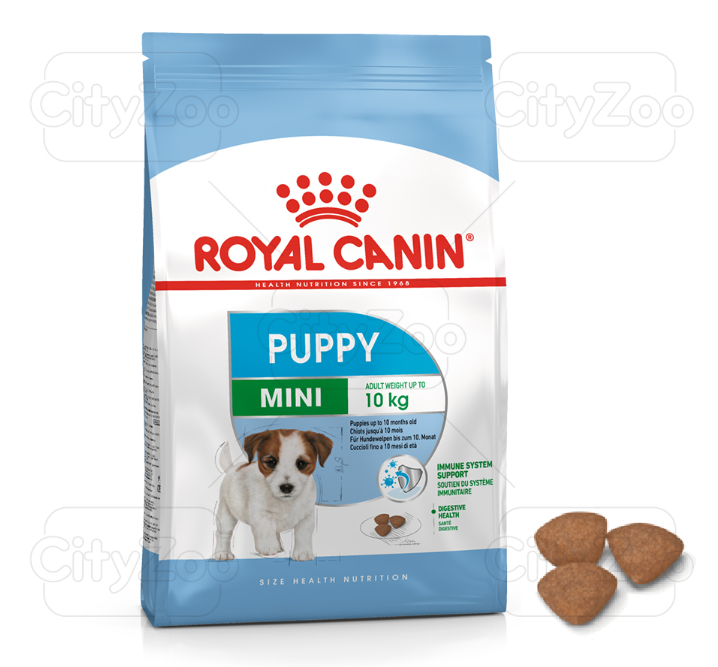 Thức Ăn Hạt Cho Chó Con Giống Nhỏ Puppy Mini Royal Canin Gói 800g - 2KG