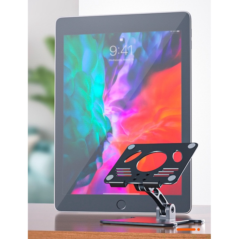 Kệ đỡ Tablet Stand cho iPhone, iPad, Galaxy Tab MT88 dạng đỡ tablet xoay 180 độ, hợp kim nhôm, điều chỉnh độ cao.