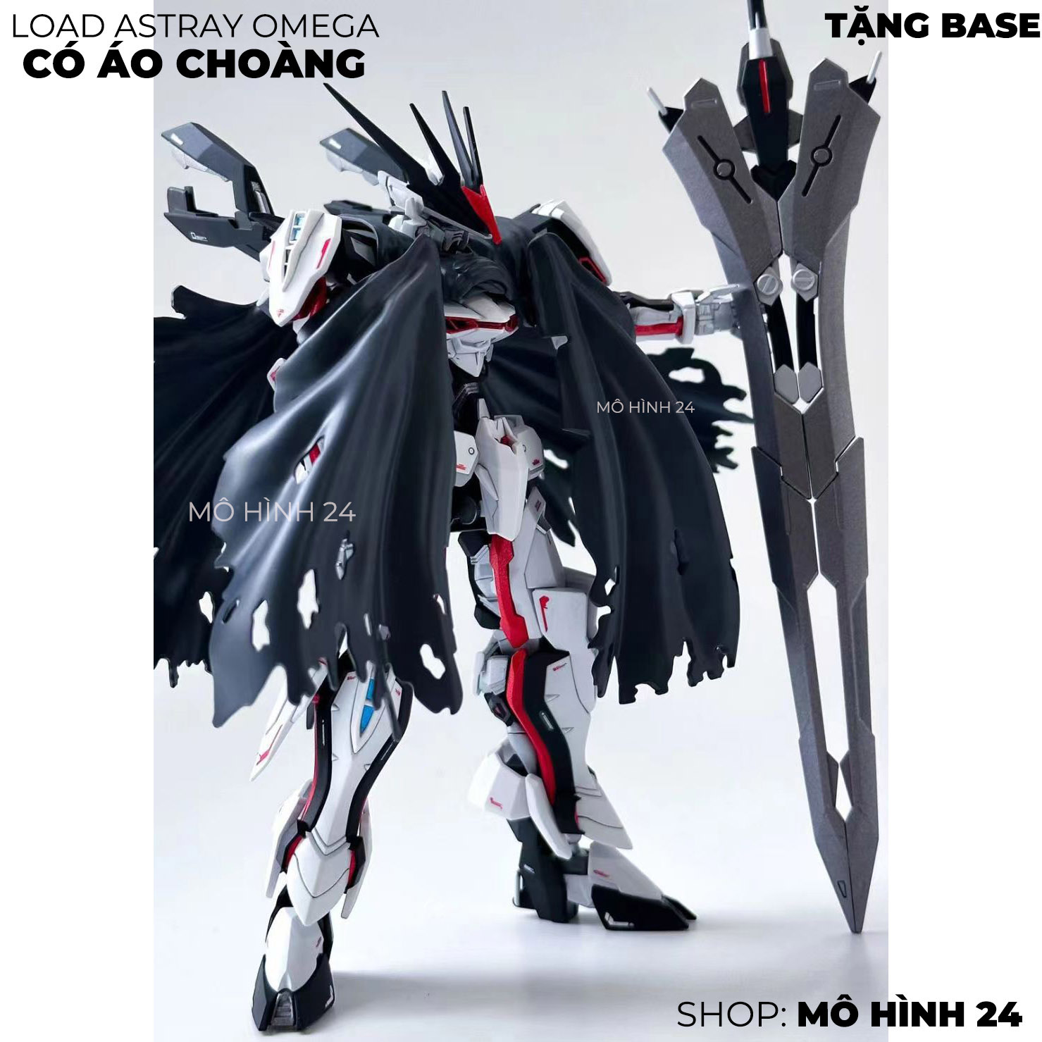 [TẶNG KỆ] Mô hình lắp ráp GUNDAM HG 1/144 LOAD ASTRAY OMEGA LORD HGSEED HGCE high grade có áo choàng gumdam