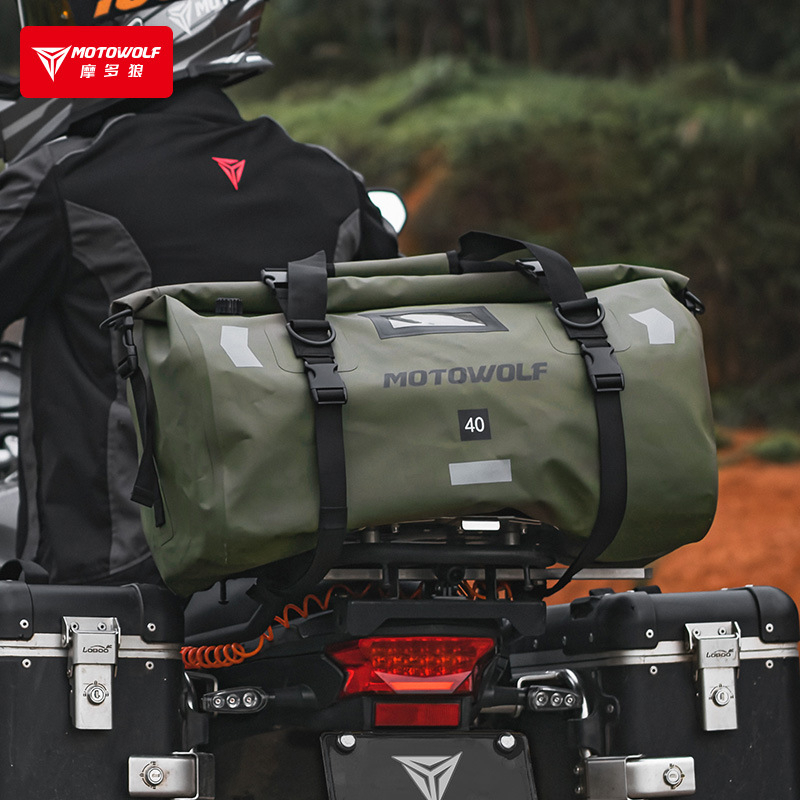 Túi Trống Chống Nước Du Lịch Phản Quang Thể Thao MOTOWOLF MDL0717 [Size 40L/60L].