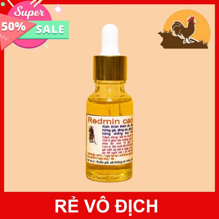 Redmin vàng dinh dưỡng đẳng cấp cho gà đá 20ml