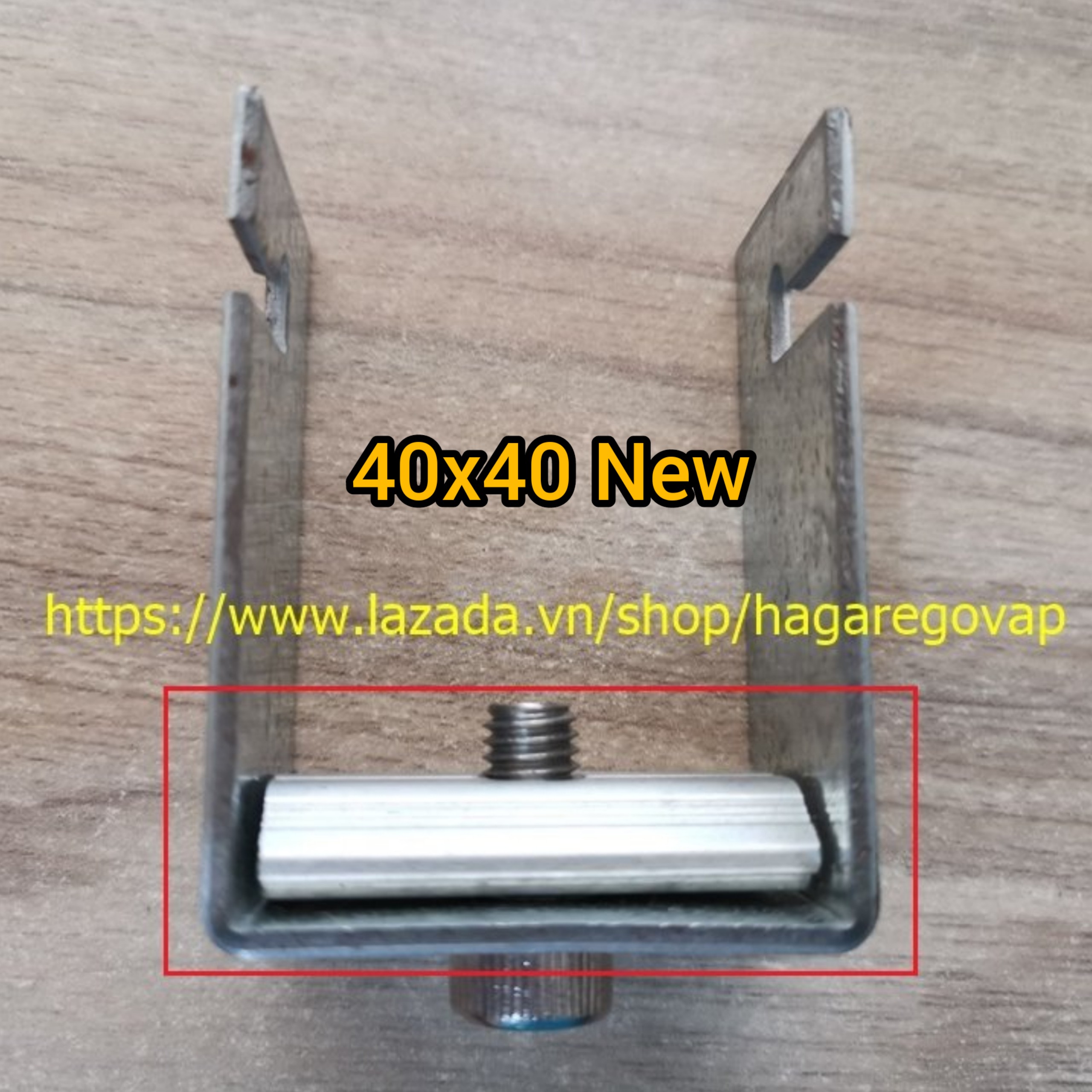 100 Bộ Pát U 40x40 Nâng Cấp kẹp dưới pin năng lượng mặt trời- solar Panel-SLTP4040N