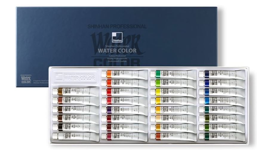Bộ màu nước Shinhan Professional 13/18/30 màu tuýp 7.5ml