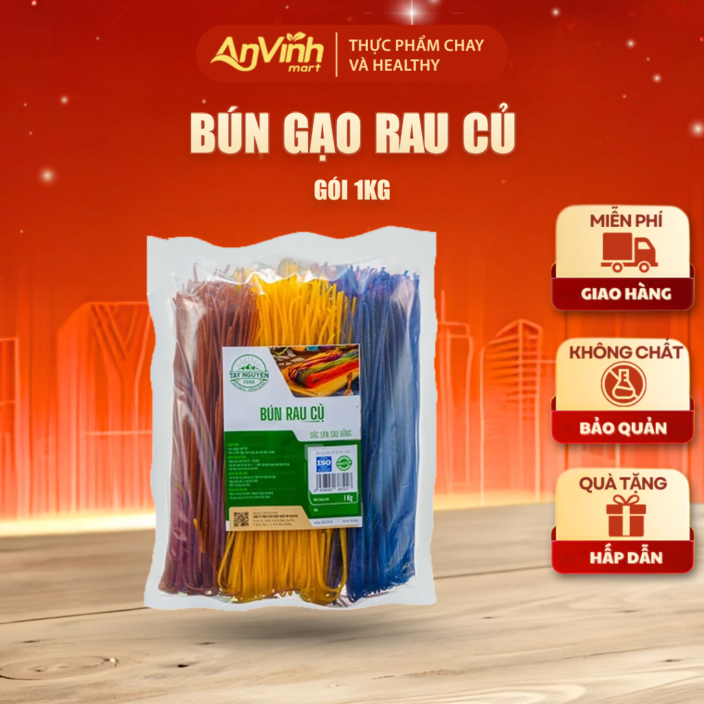 Bún gạo rau củ Cao Bằng eatclean, healthy Tây Nguyên Food - Việt Nam 1kg