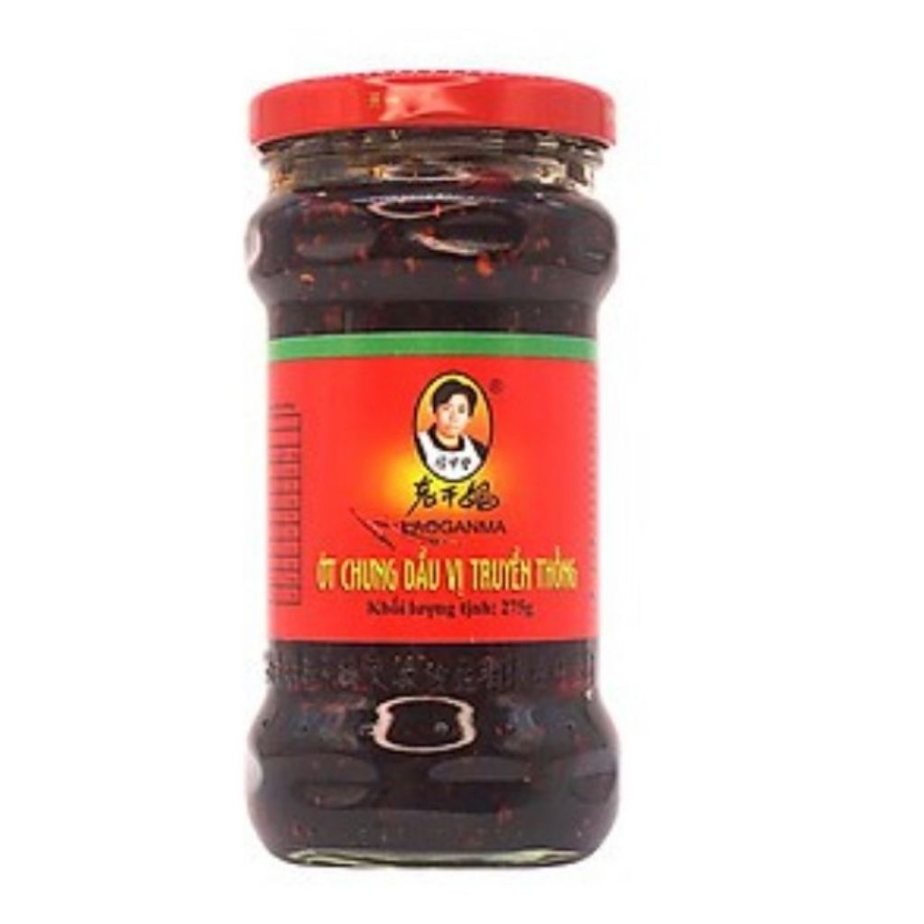 Ớt Chưng Dầu Laogama Vị Truyền Thống 275gr/ Ớt Chưng Dầu Truyền Thống - NK Chính Hãng Laoganma